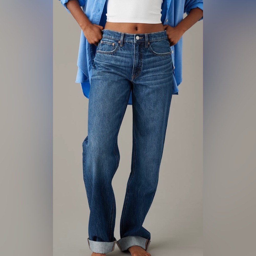 AE Low-Rise Baggy Straight Jean